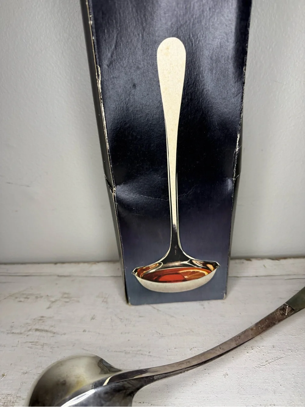 Vintage 1983 Leonard Silver MFG Towle Co. Silverplated Punch Or Soup Ladle #689